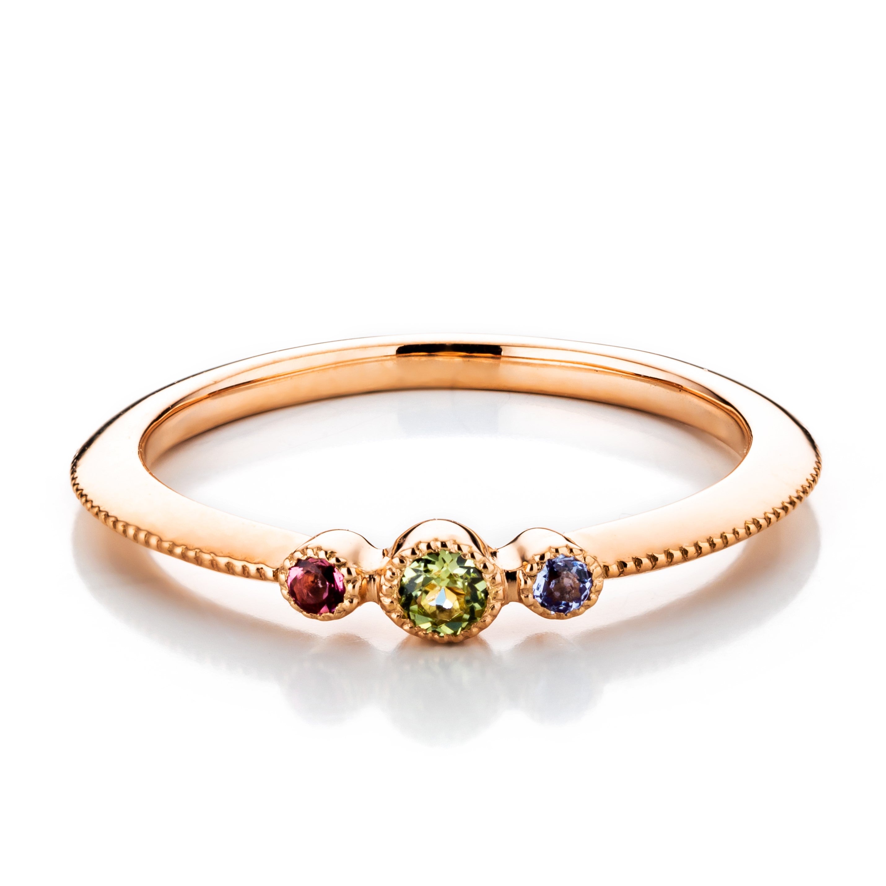 【Kids&PinkyRing】station Eternity petit macaron / ステーションエタニティーマカロンプチ3stone SV【STER09】