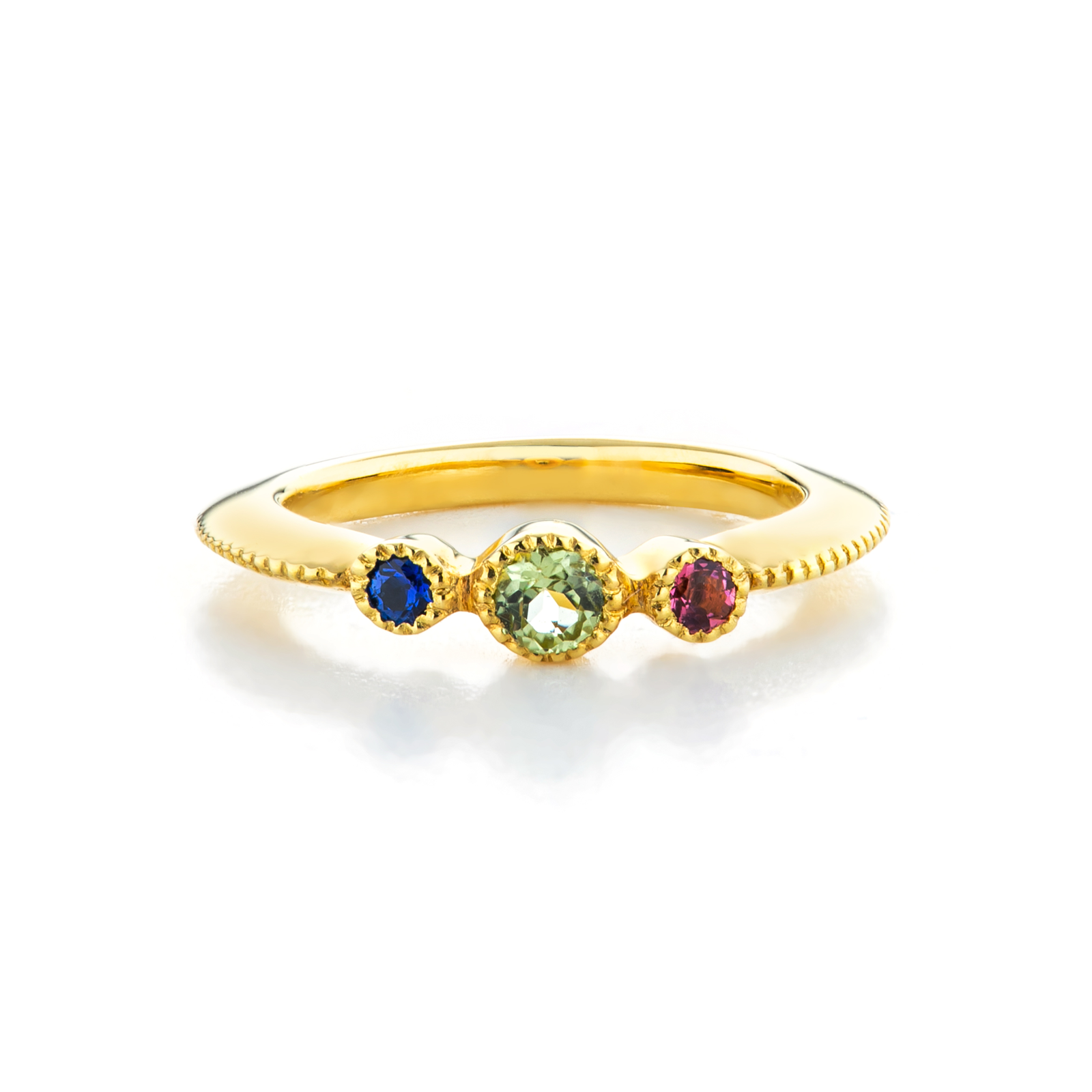 Macaron 3stone Baby / マカロン 3Stone ベビーリング K18