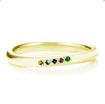 【infini】ファミリーリング S003S 5石