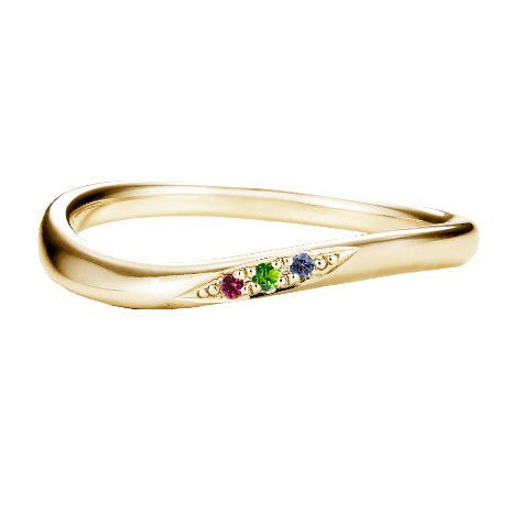 Blue Star / ブルースター マリッジリング familyring (3石)