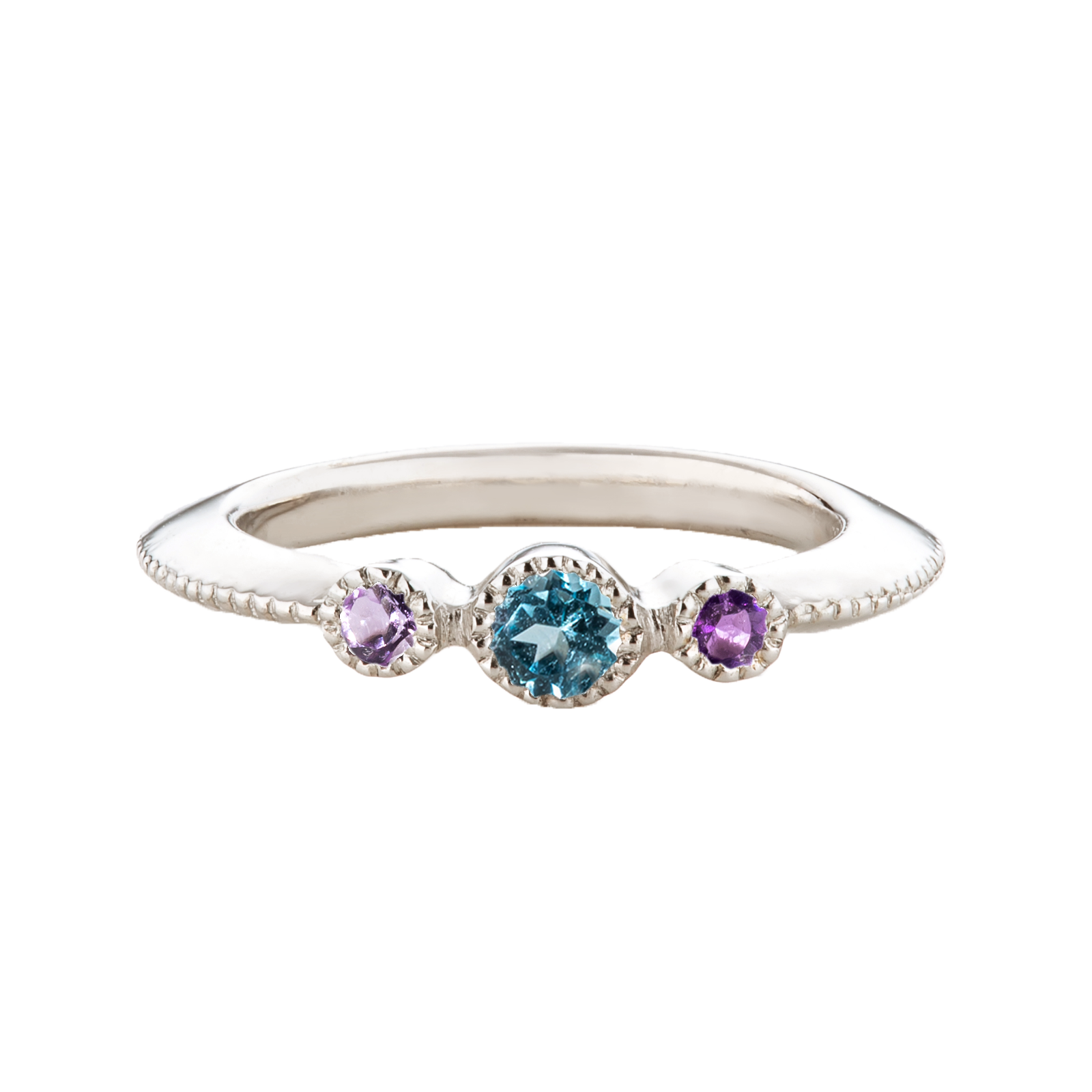 Macaron 3stone Baby / マカロン 3Stone ベビーリング Pt