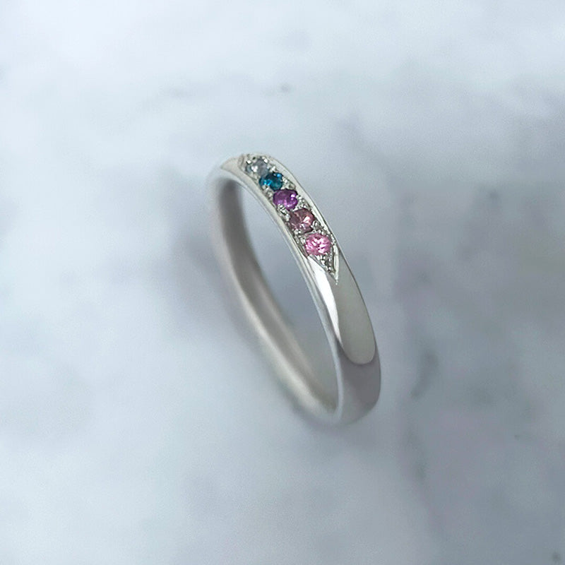 【infini】ファミリーリング B002M 5石