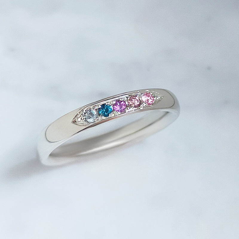 【infini】ファミリーリング B002M 4石