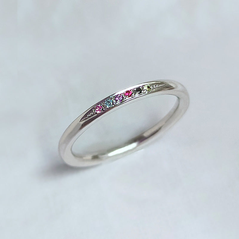 【infini】ファミリーリング 【S001S】 5石