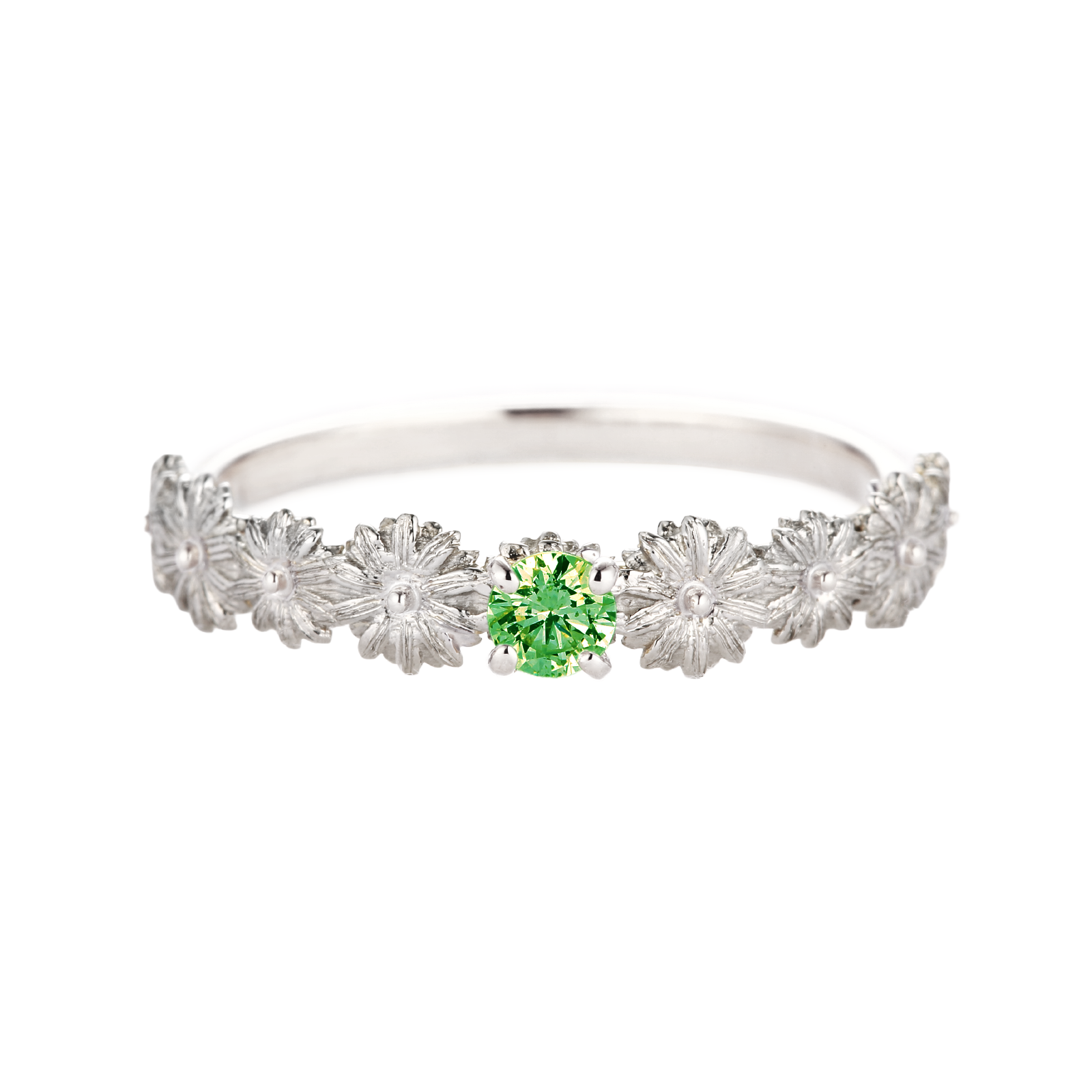 Marguerite Solitaire Ring / マーガレット ソリティアリング SV / K10 BirthdayStone OneColor【BOU/D01】