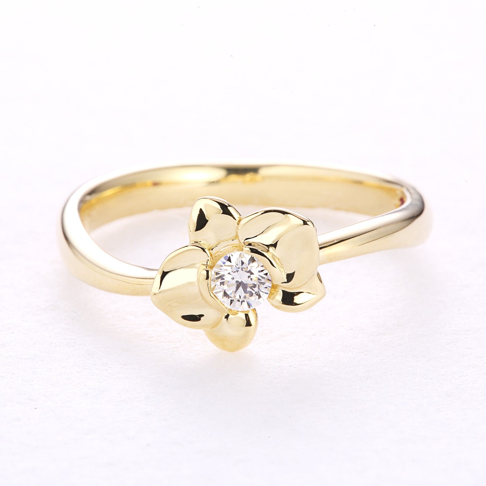 Orchid Solitaire Ring /胡蝶蘭 ソリティアリング【BOU/D04】