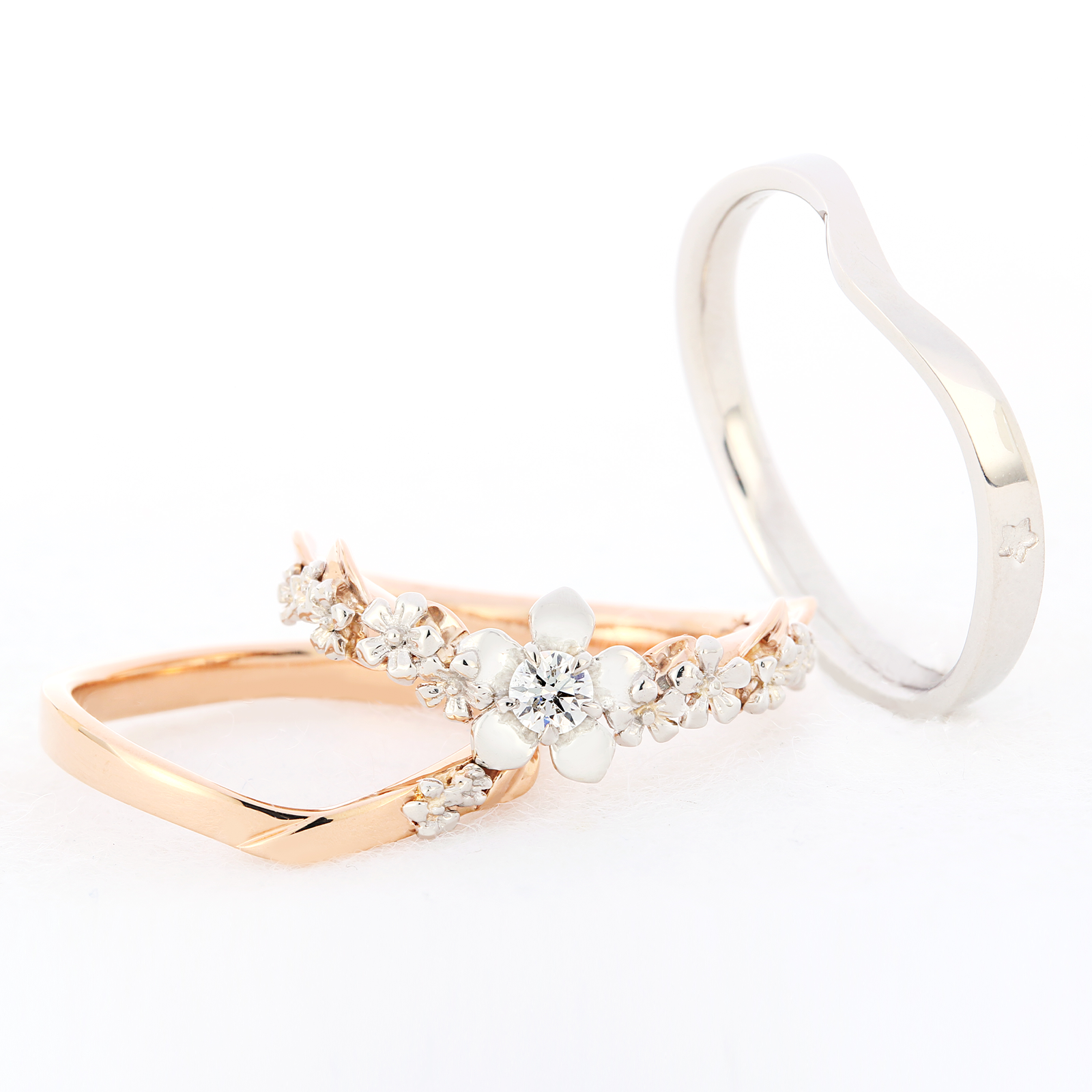 Jasmine bouquet Ring / ジャスミンブーケリング Color Stone【BOUL02】ファミリーリング