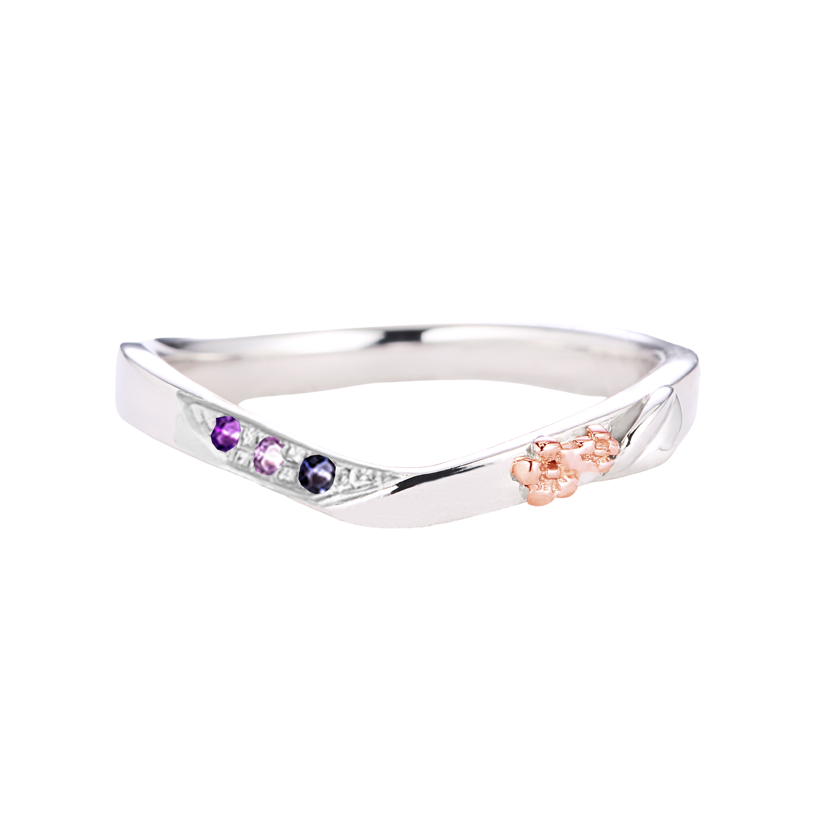 Jasmine bouquet Ring / ジャスミンブーケリング Color Stone 3石【BOUL02】