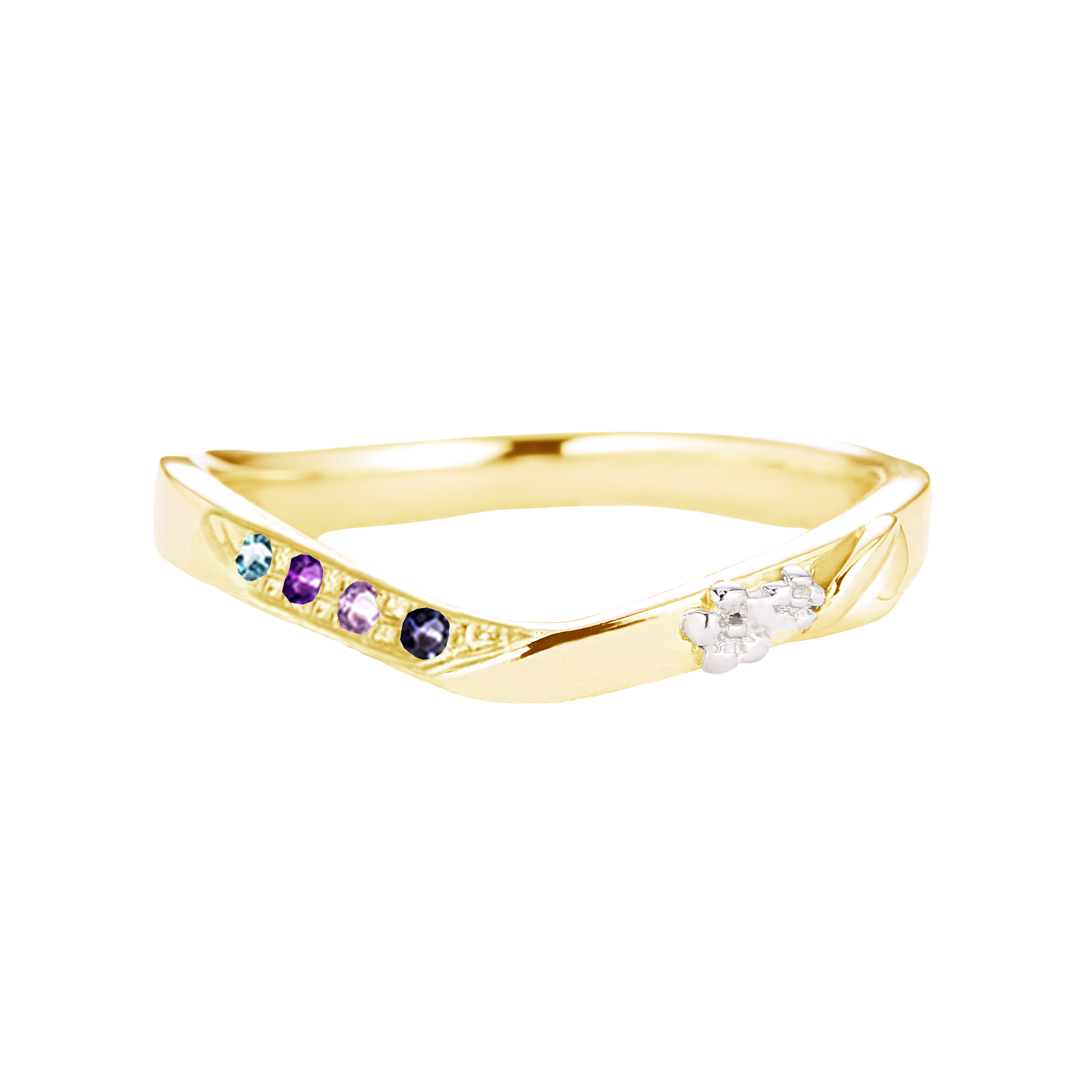 Jasmine bouquet Ring / ジャスミンブーケリング Color Stone 4石【BOUL02】