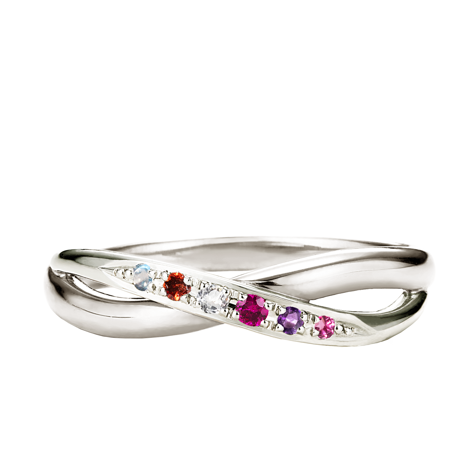 【bouquet】Ivy / アイビー marriagering(L)familyring (6石)【BOU/L12】SV