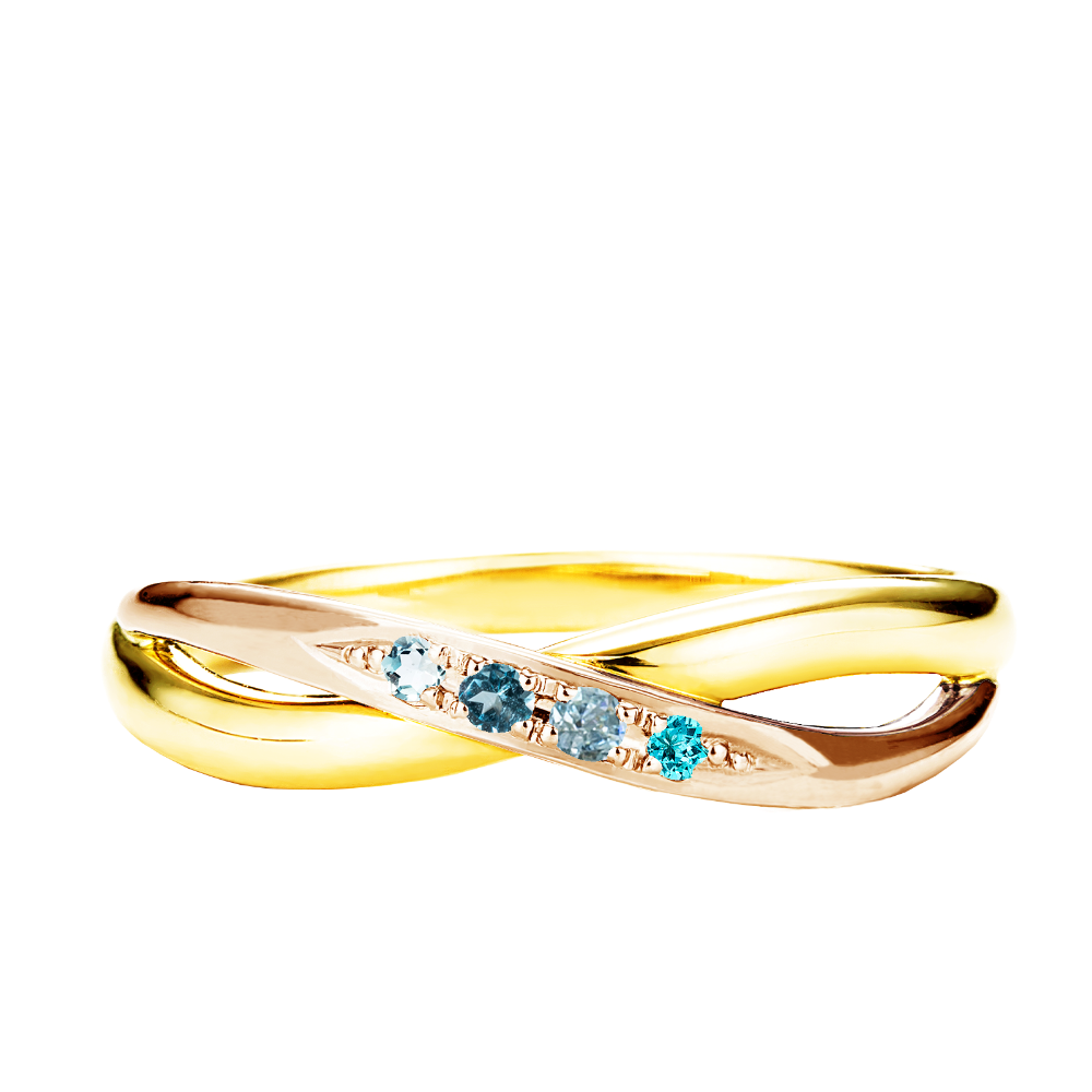 【bouquet】Ivy / アイビー marriagering(L)familyring (4石)【BOU/L12】