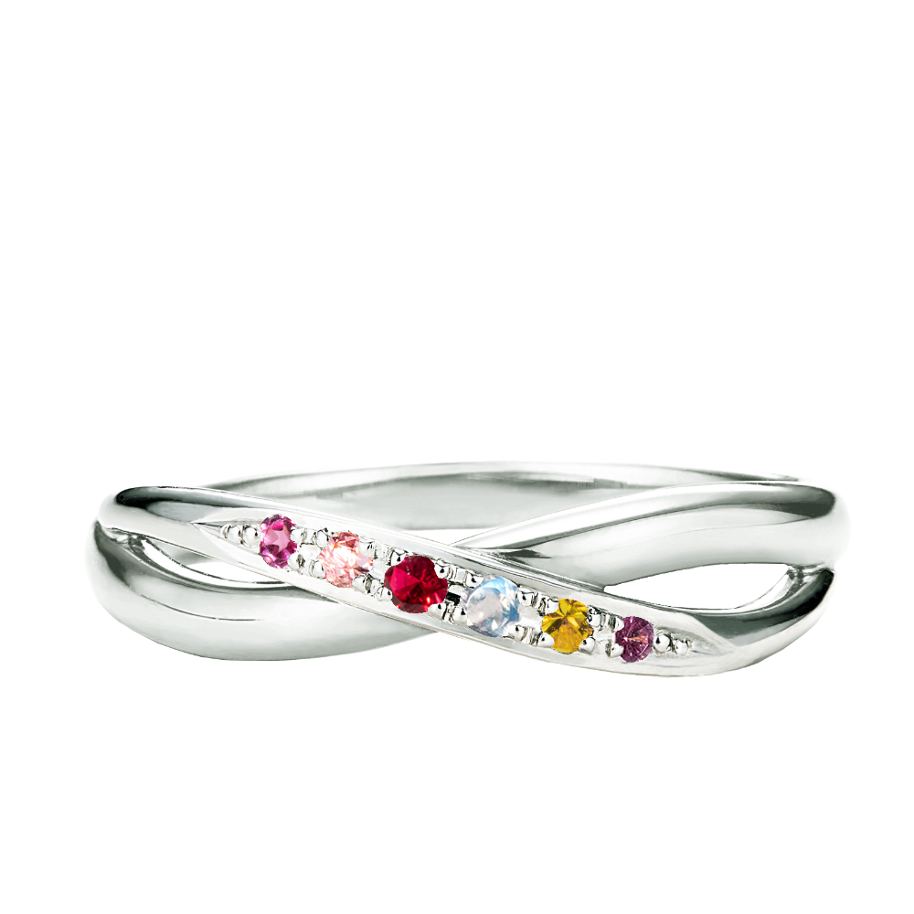 【bouquet】Ivy / アイビー marriagering(L)familyring (6石)【BOU/L12】