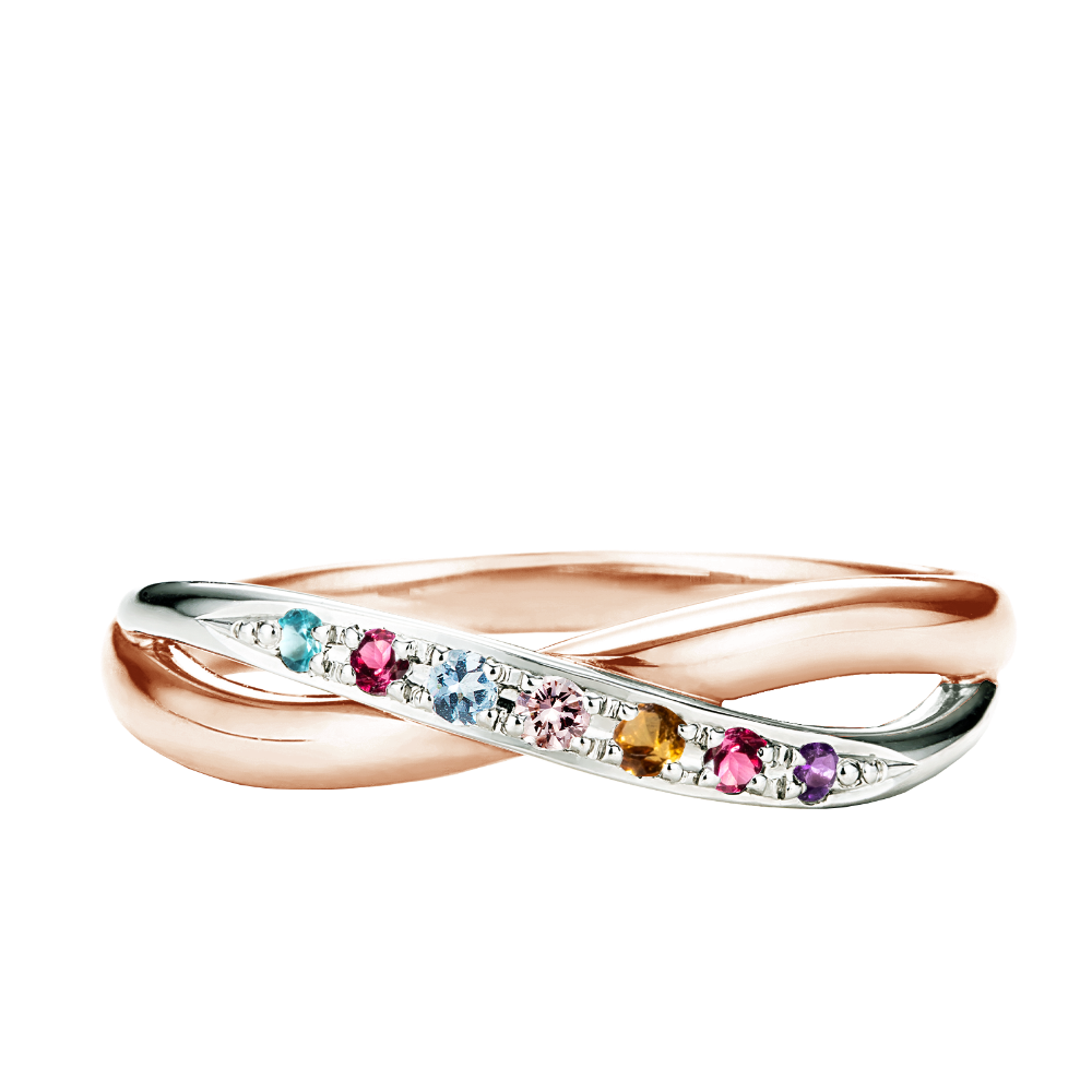 【bouquet】Ivy / アイビー marriagering(L)familyring (7石)【BOU/L12】