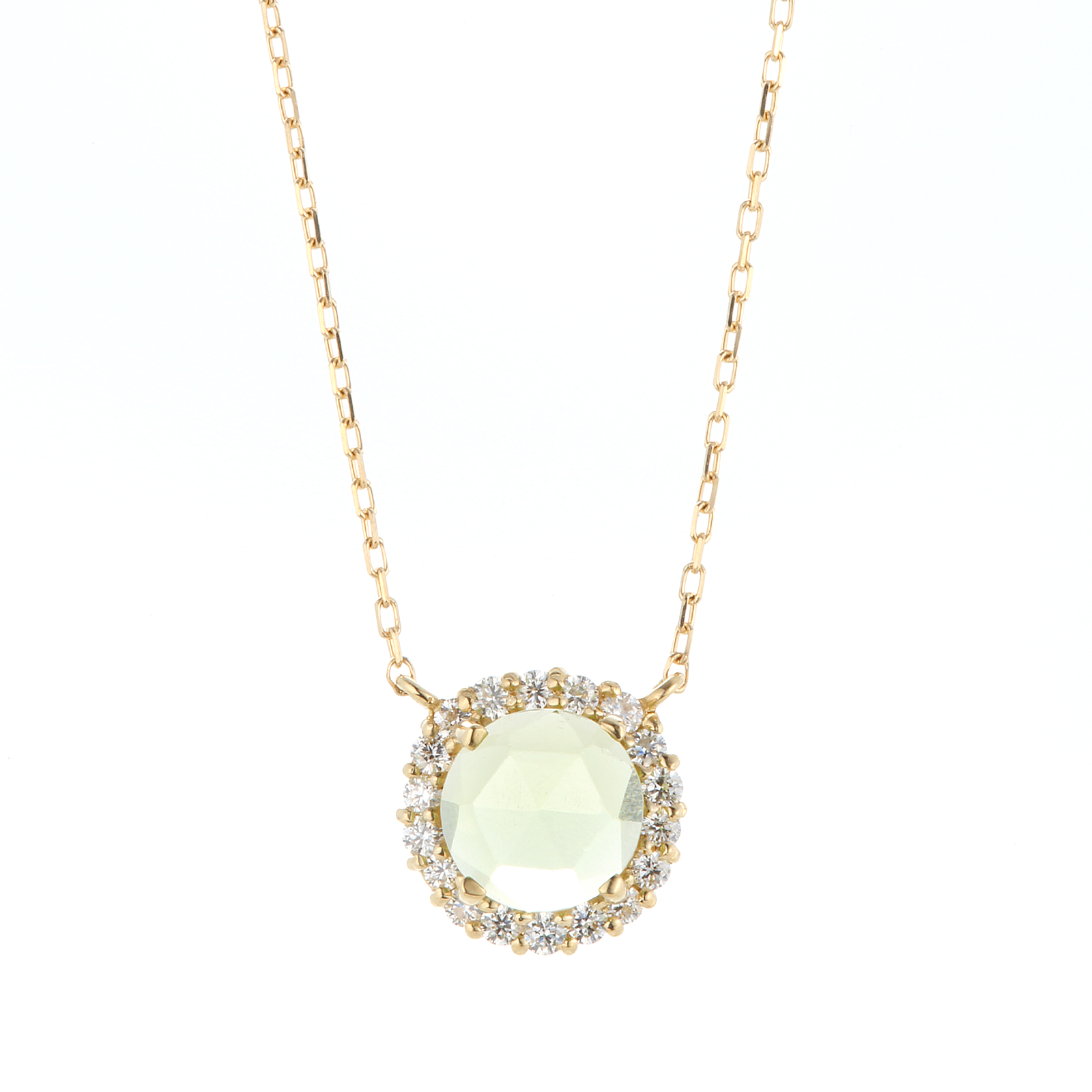 【LIN/PE31】【LIN/N31】earrings/necklace/ color stone rosecut取り巻き色石スタッドピアス/ネックレス