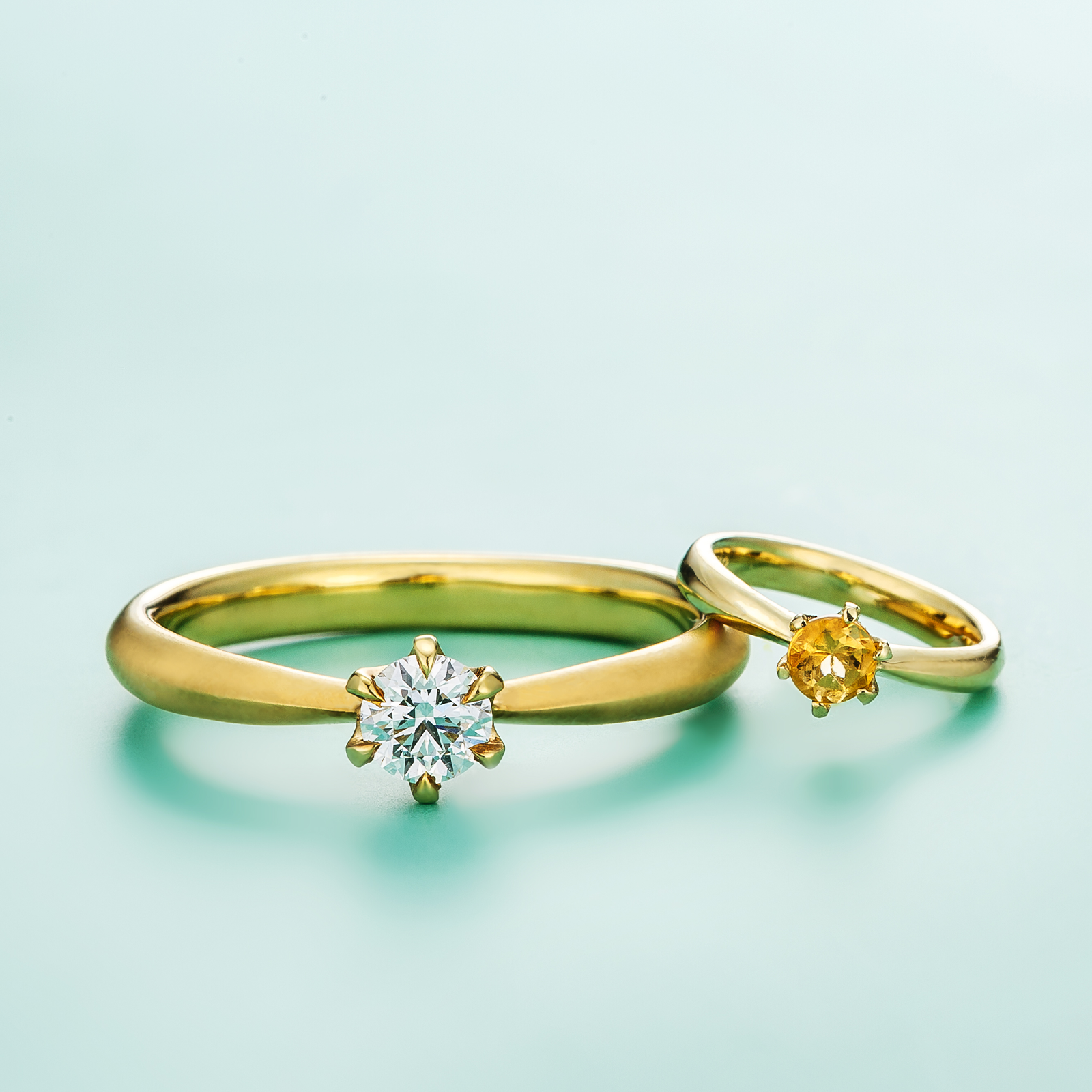 【Simpleシリーズ】 Solitaire Ring/ ソリティア リング ColorStone【SMP/R06】