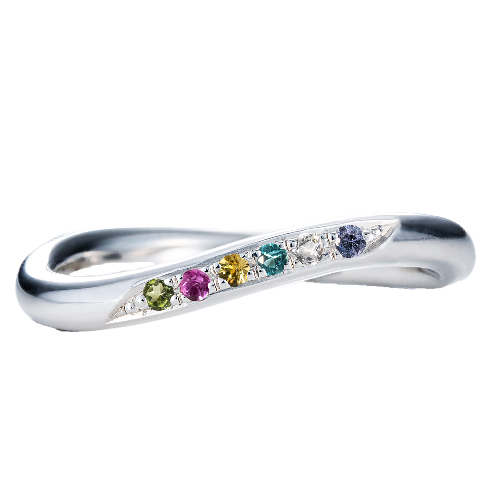 【infini】ファミリーリング S002M 6石