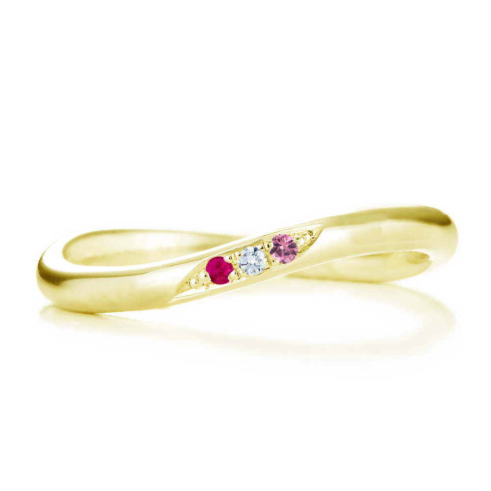 【infini】ファミリーリング S002S 3石