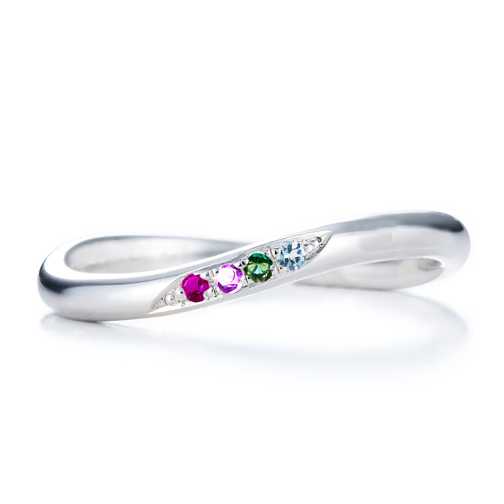 【infini】ファミリーリング S002S 4石