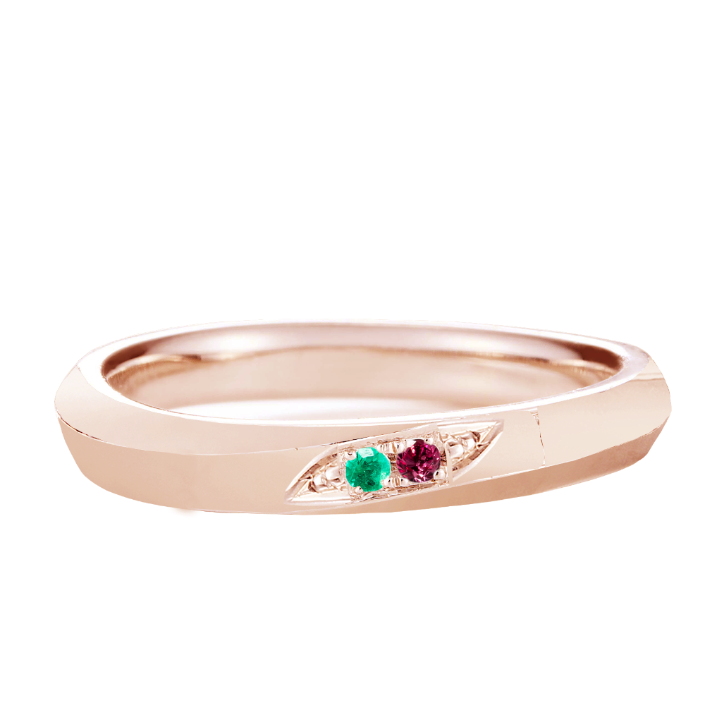 【infini】ファミリーリング S003M 2石