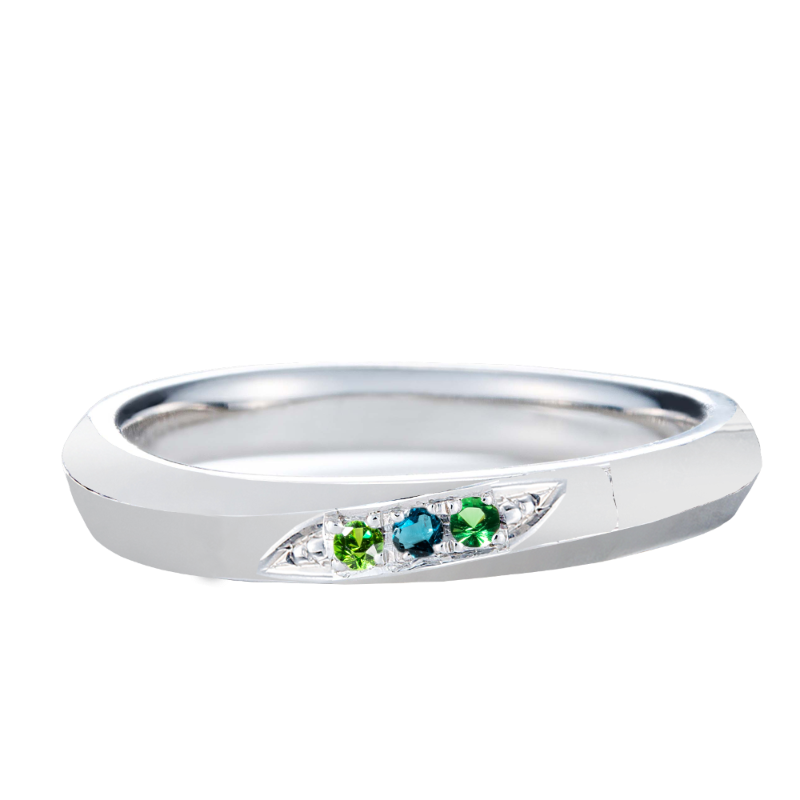 【infini】ファミリーリング S003M 3石