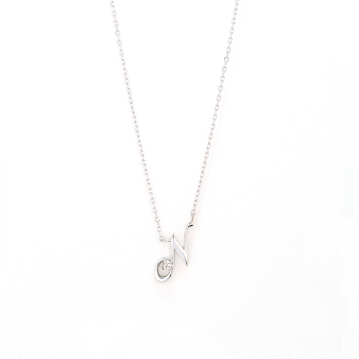 Alison initial necklace N/ アリソンイニシャルネックレスN【SMI/IN02】
