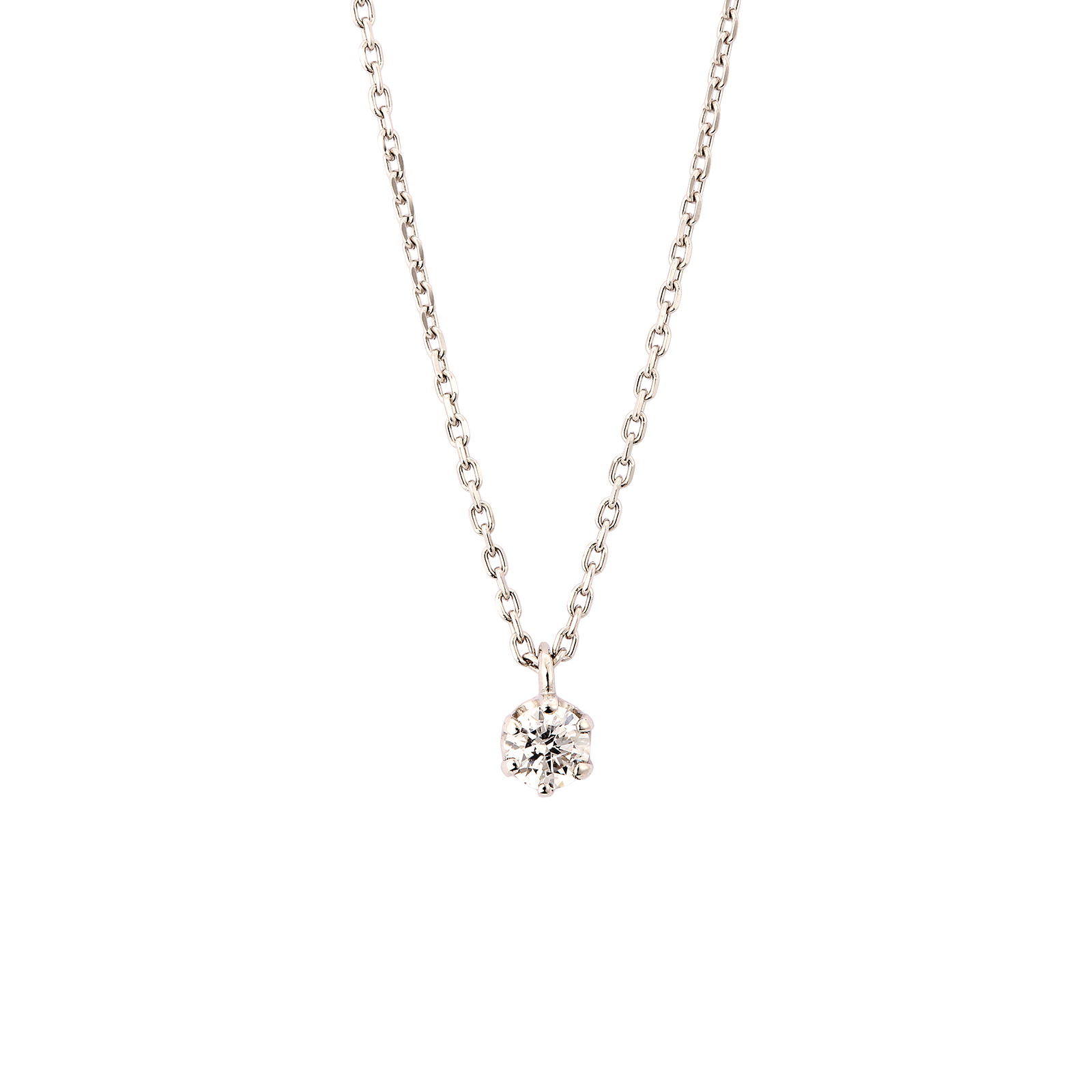 Simple solitaire necklace / シンプルソリティアネックレス【SMP/NW02】