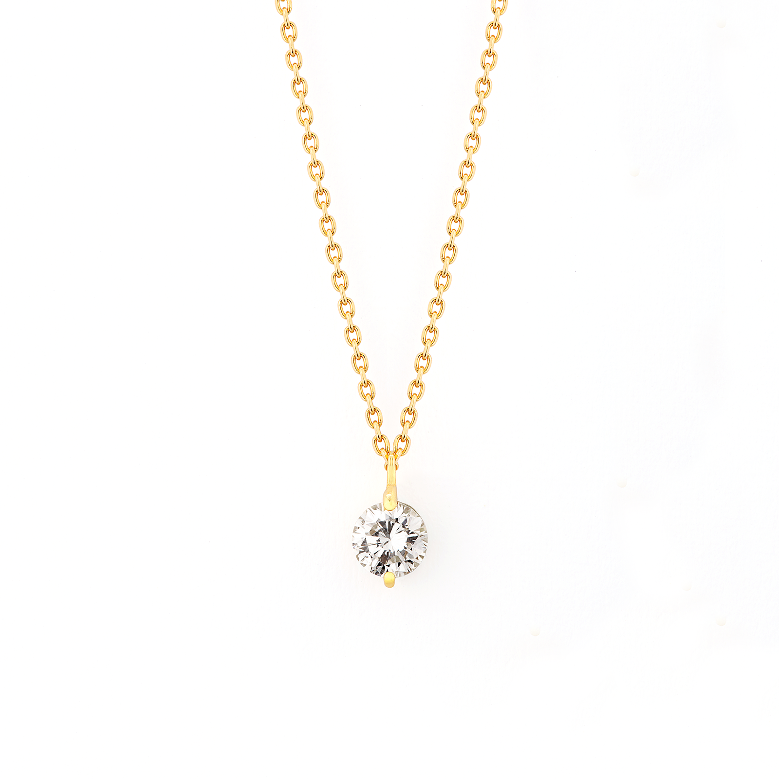 【SMP/NW02】simple solitaire necklace / シンプルソリティアネックレス
