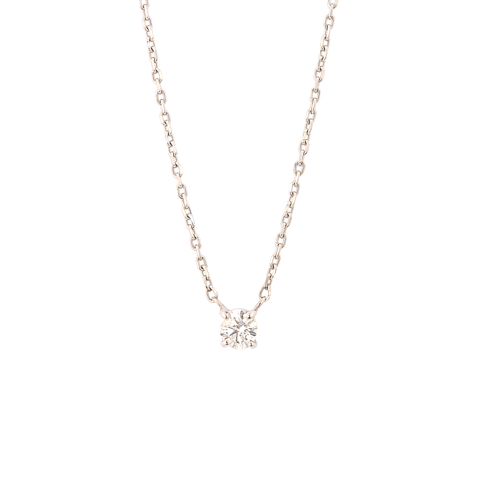 Simple solitaire necklace / シンプルソリティアネックレス 0.2ct【SMP/NW02】