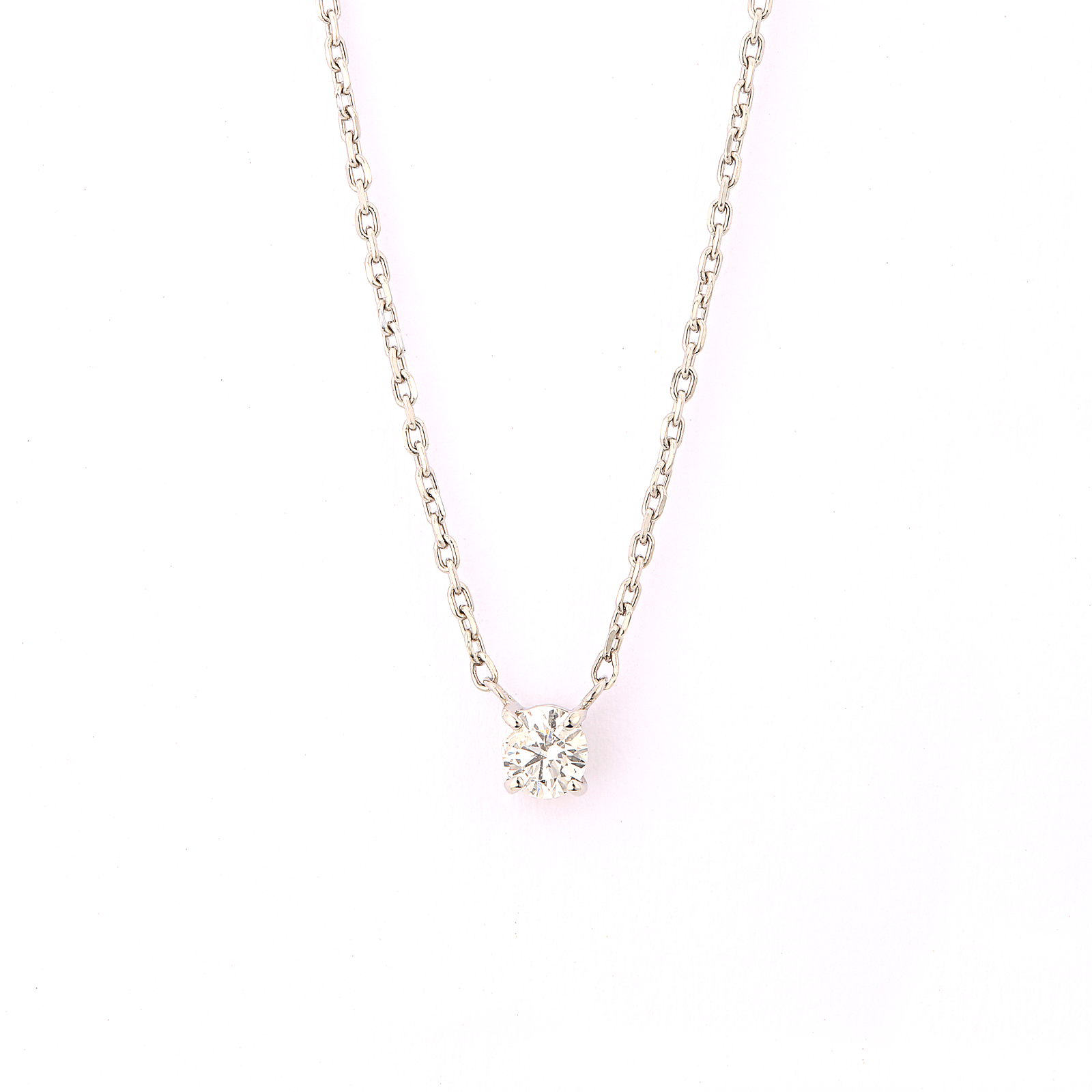 【SMP/NW01】simple solitaire necklace / シンプルソリティアネックレス