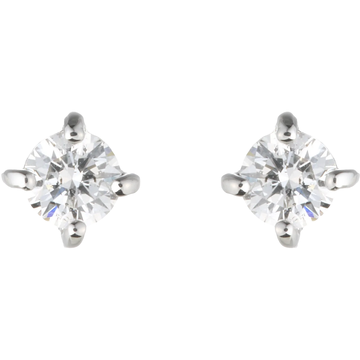 Simple solitaire PE / シンプルソリティアピアス 0.2ct【SMP/PEW02】
