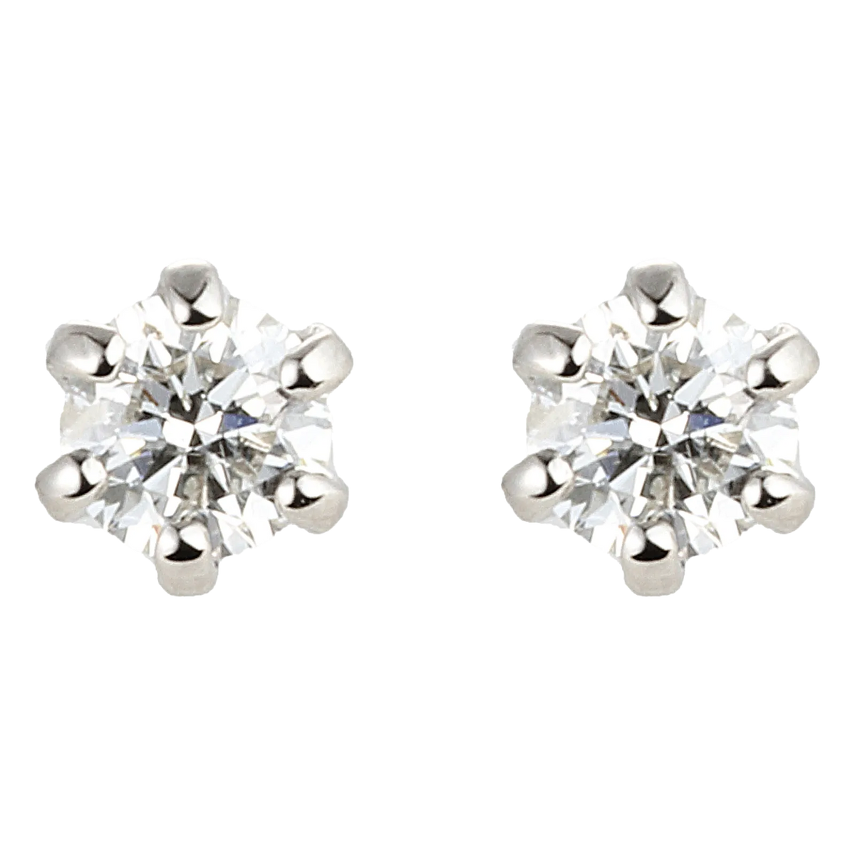 Simple solitaire PE / シンプルソリティアピアス 0.2ct【SMP/PEW02】