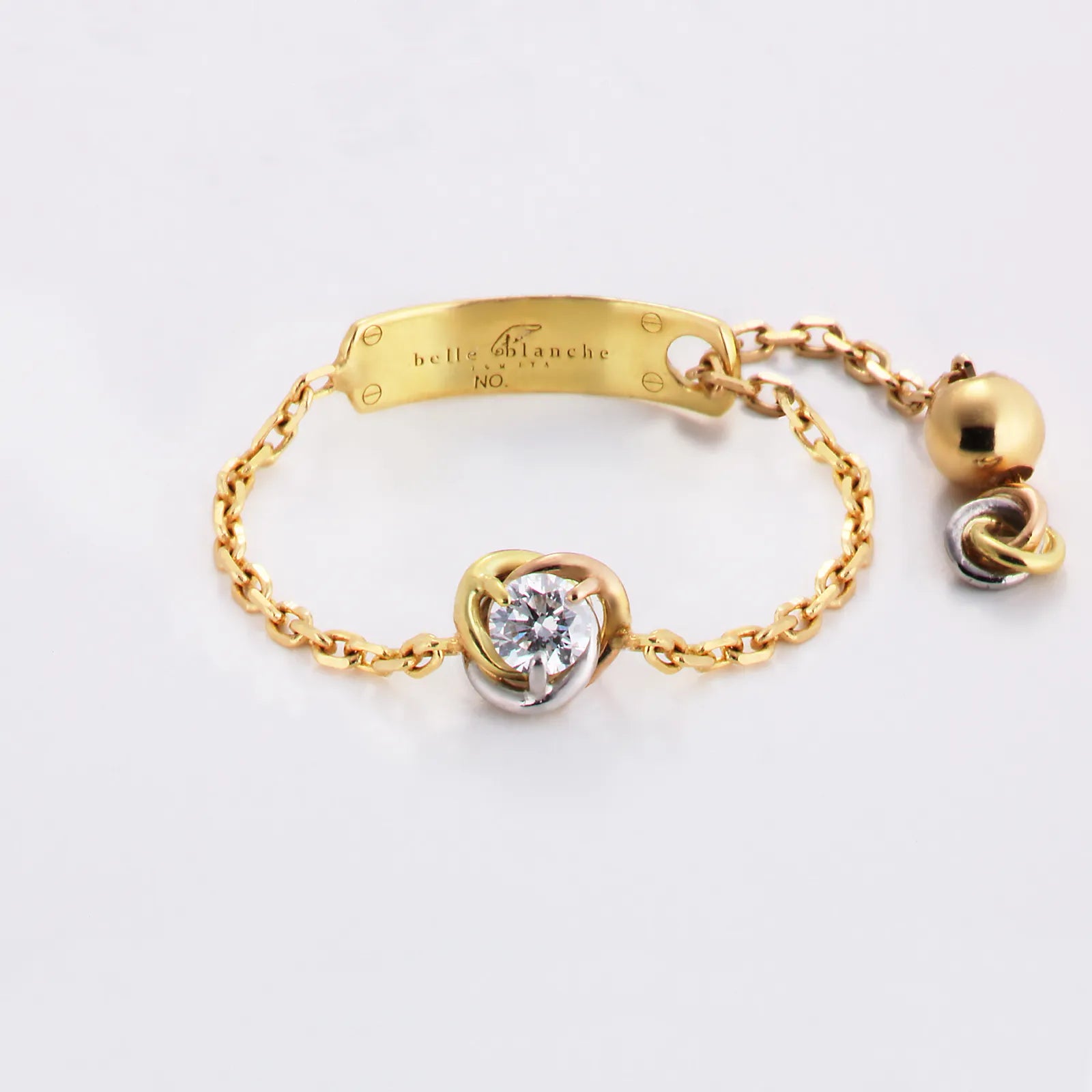 【SOL/R01】Soleil chain ring/ ソレイユ チェーンリング 0.15ct