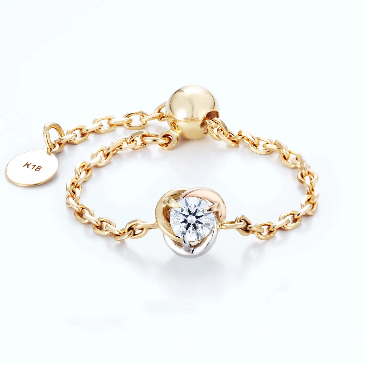 Soleil chain ring / ソレイユ チェーンリング 0.1ct【SOL/R03】