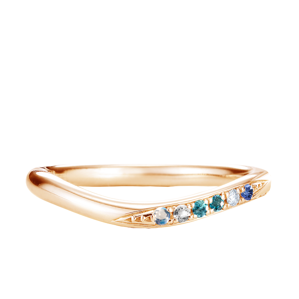 【infini】ファミリーリング V:001S RightSide 6pc(大きいサイズ17~25号)