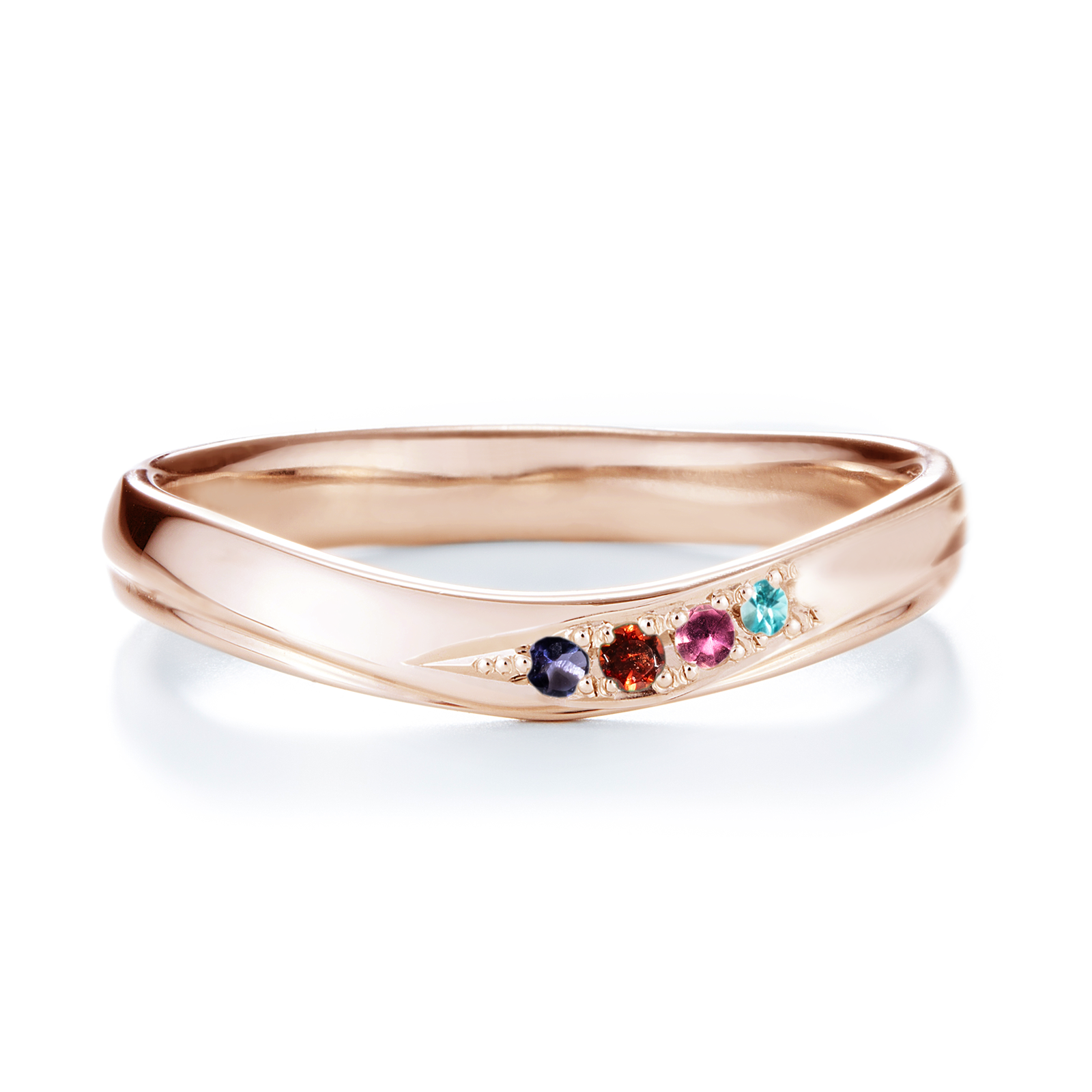 【infini】ファミリーリング 【V002M】 4石