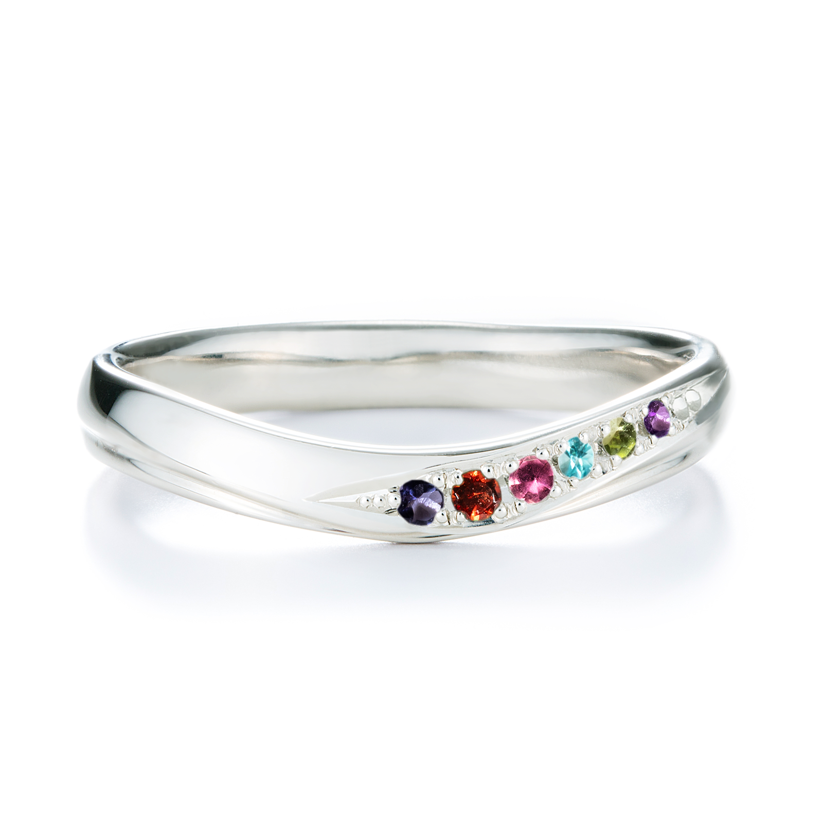 【infini】ファミリーリング 【V002M】 6石