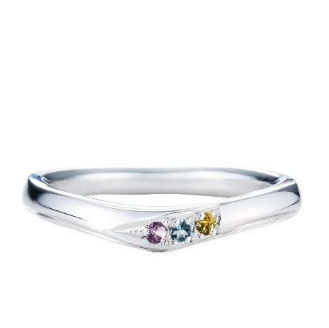 【infini】ファミリーリング V:002S 3石(大きいサイズ17~25号)