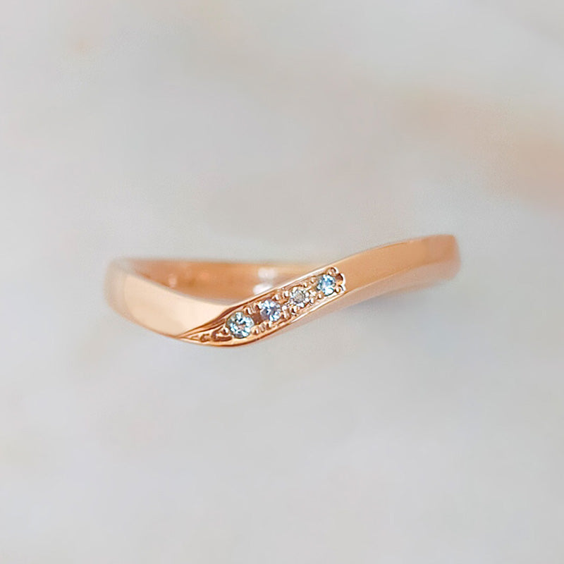 【infini】ファミリーリング V003S 5石