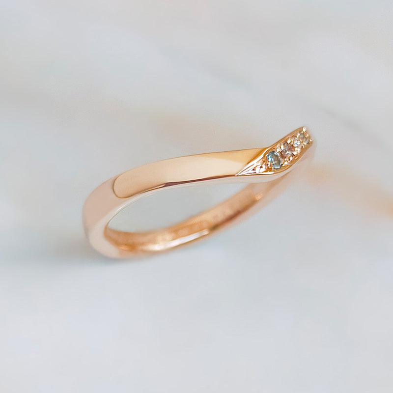 【infini】ファミリーリング V003S 5石