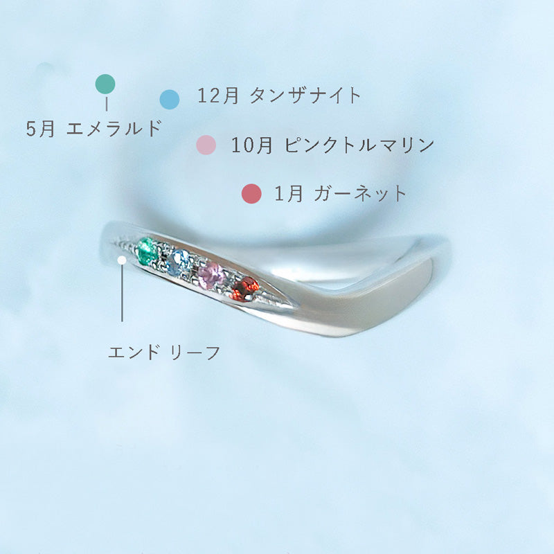 【infini】ファミリーリング V003S 5石