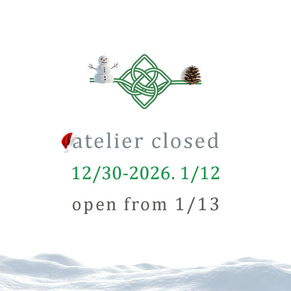 アトリエ冬季休業のお知らせ