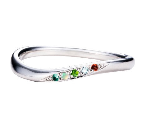 Blue Star / ブルースター マリッジリング familyring （5石）