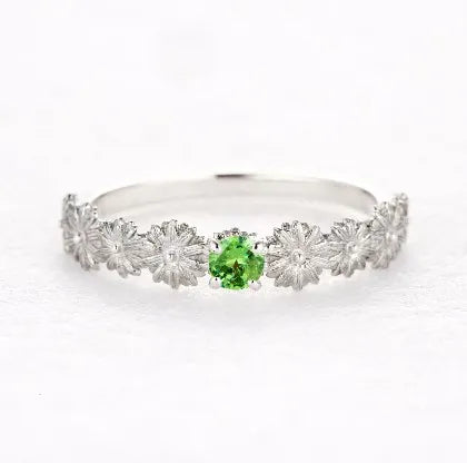 Marguerite Solitaire Ring / マーガレット ソリティアリング SV/K10 BirthdayStone OneColor【BOU/D01】