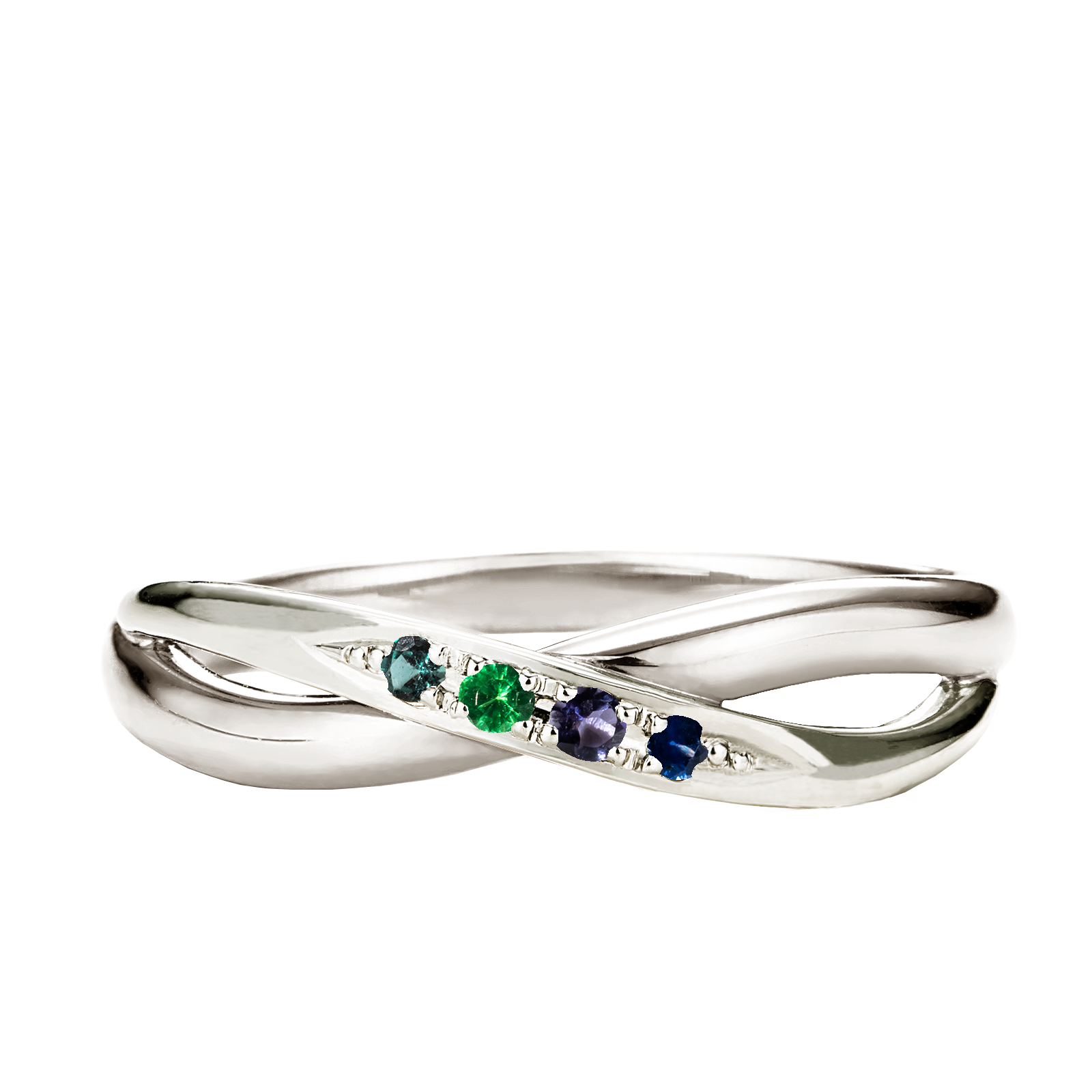 【bouquet】Ivy / アイビー marriagering（Ｌ）familyring （4石）【BOU/L12】SV