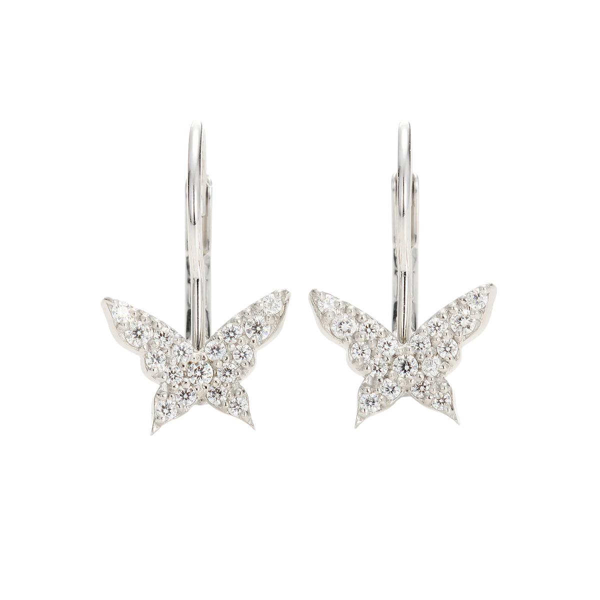 【PPA/PE01W】Noir et Blanc petite Papillon/プチパピヨン ピアス