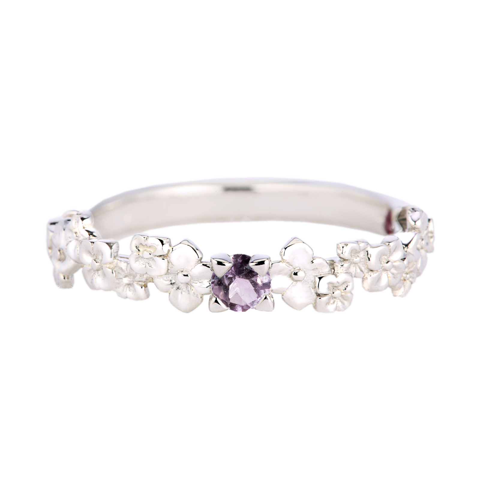 【決定専用】Hydrangea Solitaire Ring / あじさい ソリティアリングSV BirthdayStone
