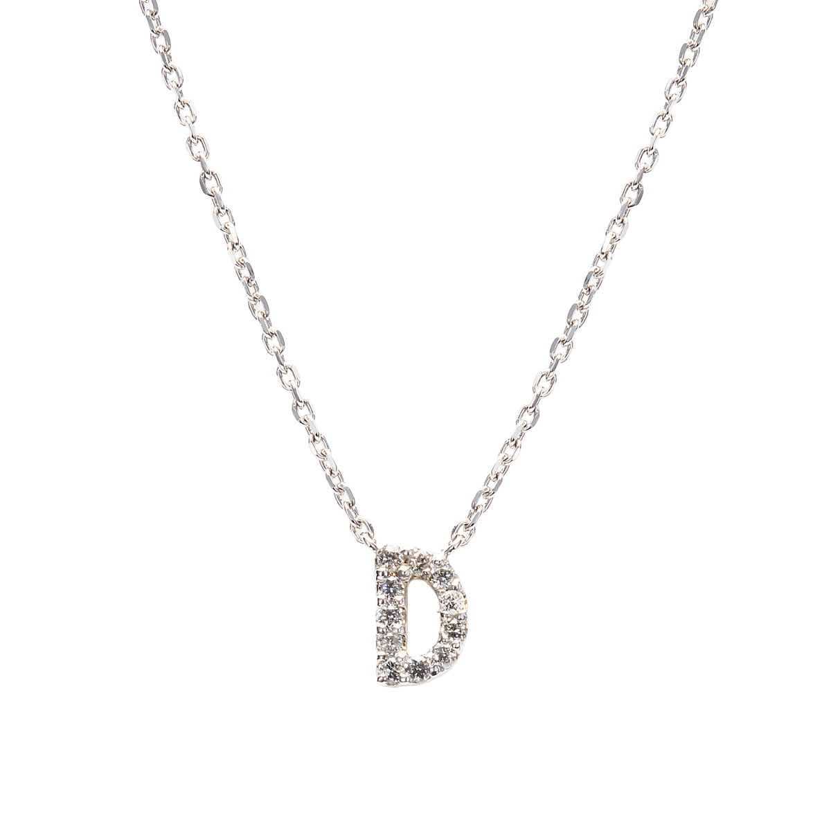 Dia initial necklace D / ダイヤイニシャルネックレスD【SMI/IN01】
