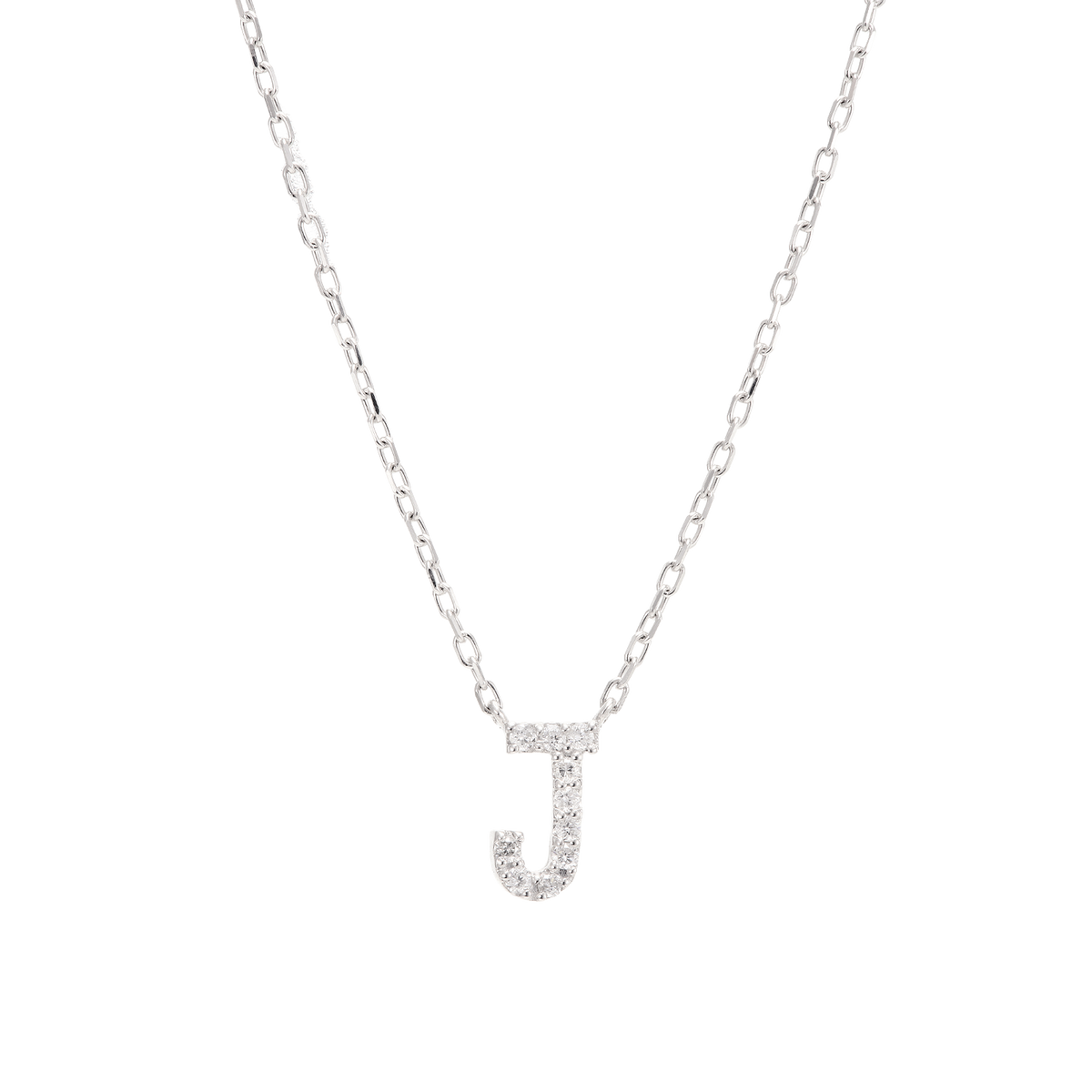 Dia initial necklace J / ダイヤイニシャルネックレスJ【SMI/IN01】