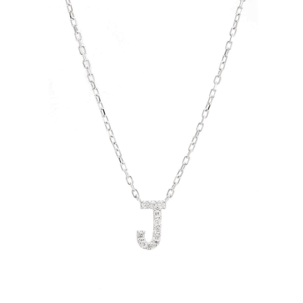 Dia initial necklace J / ダイヤイニシャルネックレスJ【SMI/IN01】
