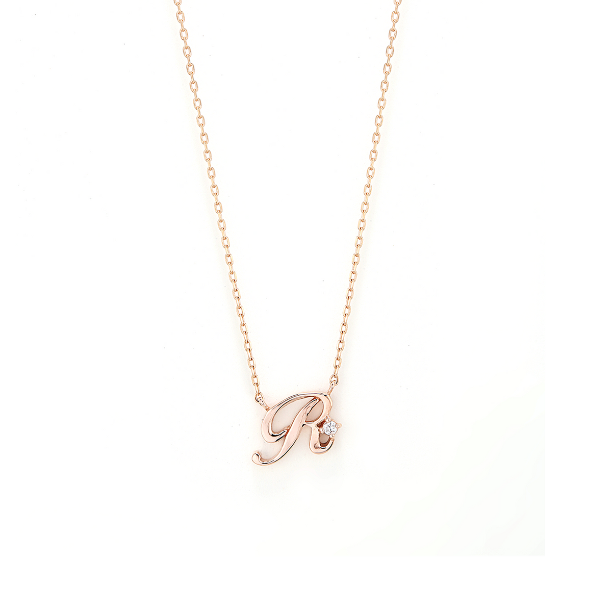 Alison initial necklace R/ アリソンイニシャルネックレスR【SMI/IN02】